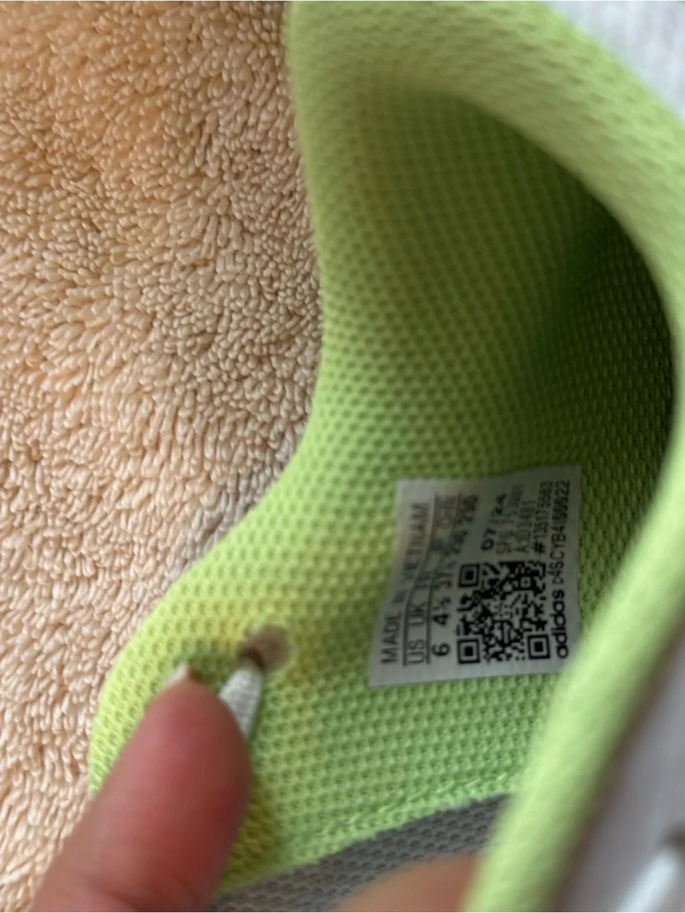 Adidas White & Lime Green Kids Turf Soccer Shoes